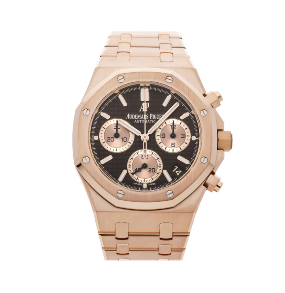 18k rose gold Audemars Piguet Royal Oak Chronograph watch - WAGO-140238