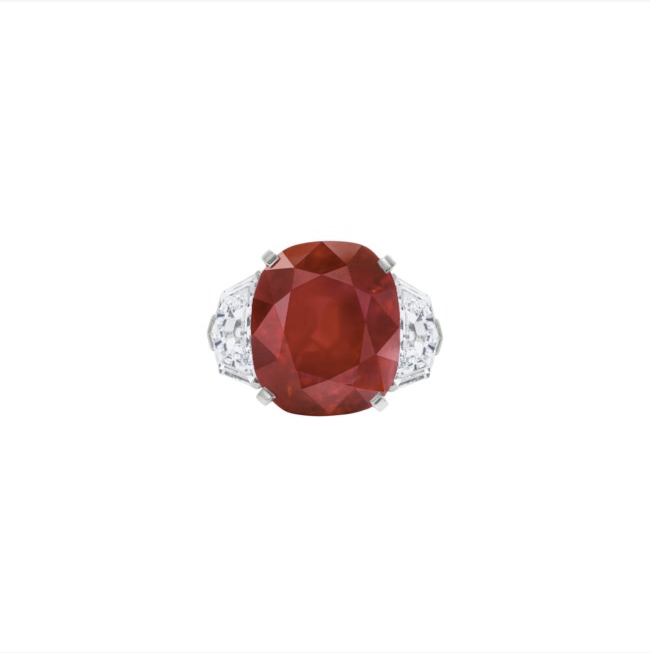  Cartier Sunrise Ruby Ring 