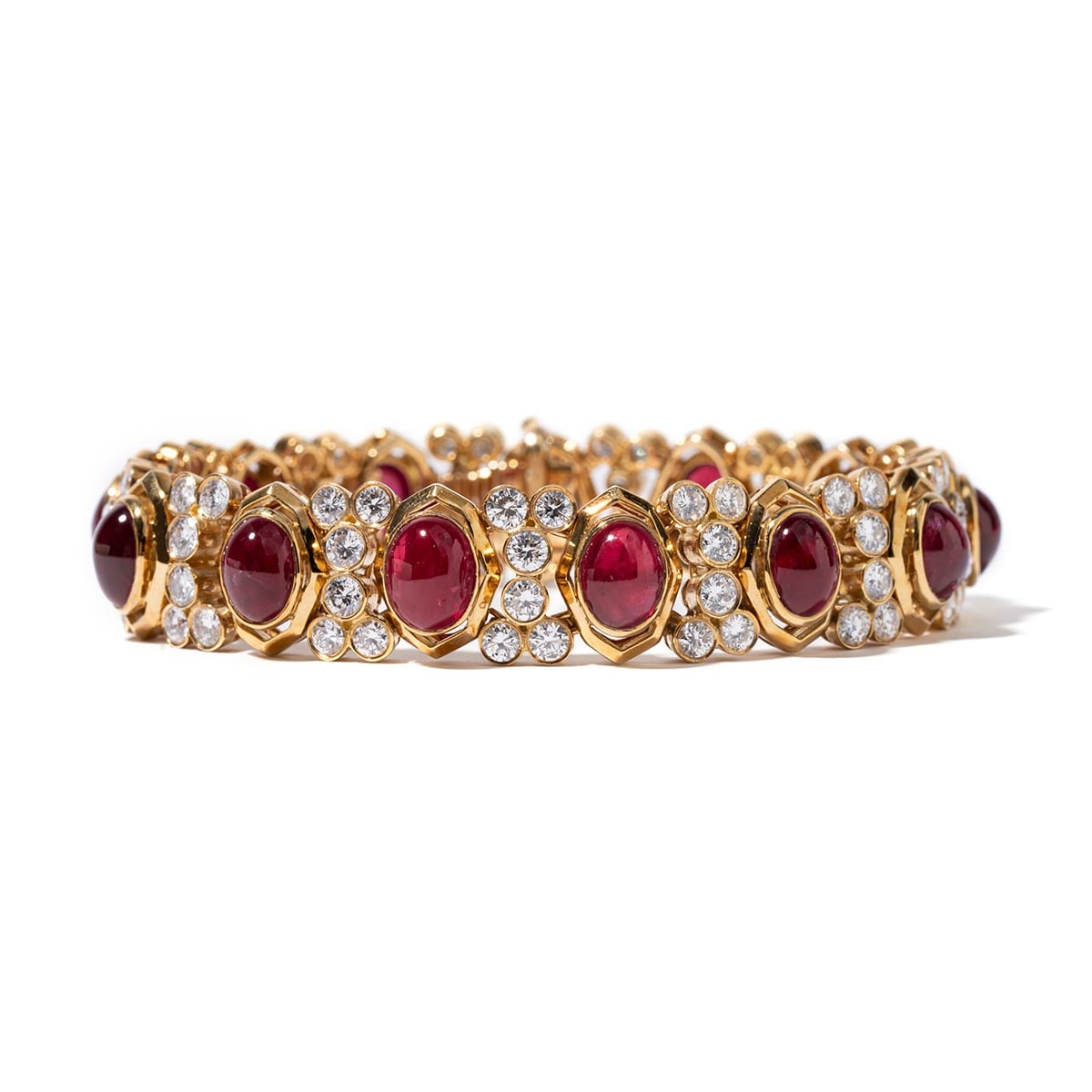 Harry Winston cabochon ruby bracelet